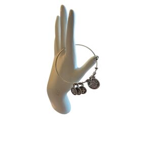 Sterling Silver Egyptian Bangle w/Charms